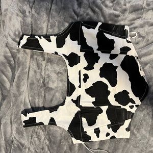 Lone star, cow print corset top